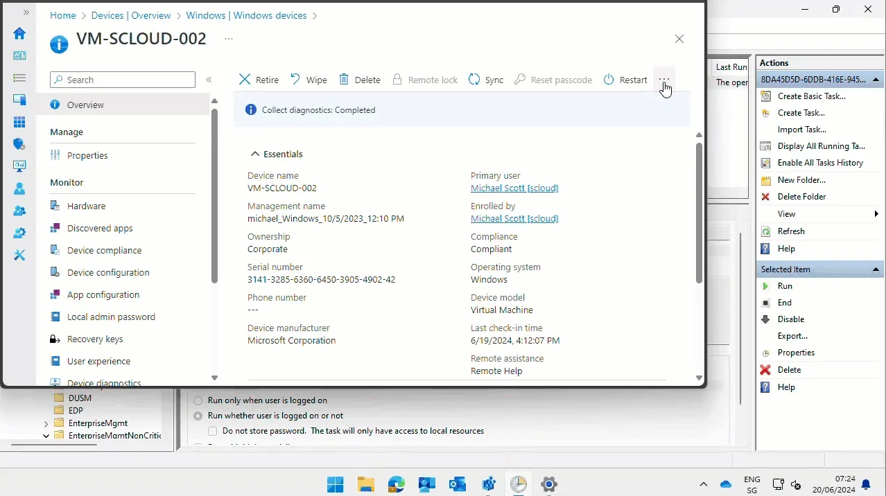 Demo of Config Refresh Pause in Intune