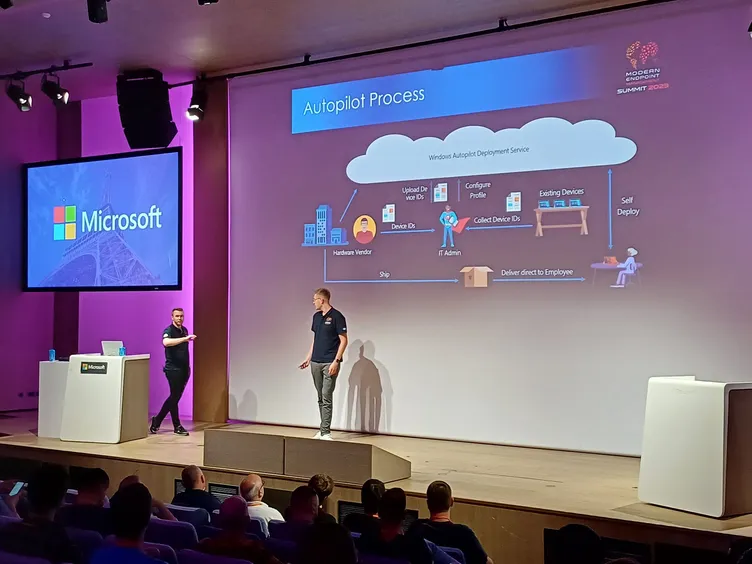 Attendees at MEM Summit, the endpoint management event Florian co-organises