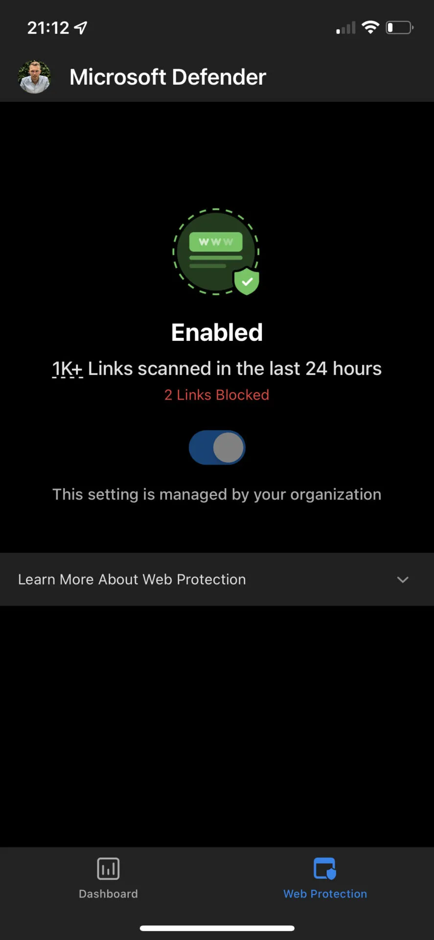 Defender for iOS - Web Protection