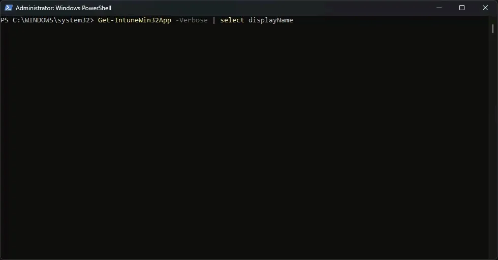IntuneWin32App, Get command