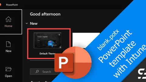 PowerPoint Standard-Vorlage mit Intune