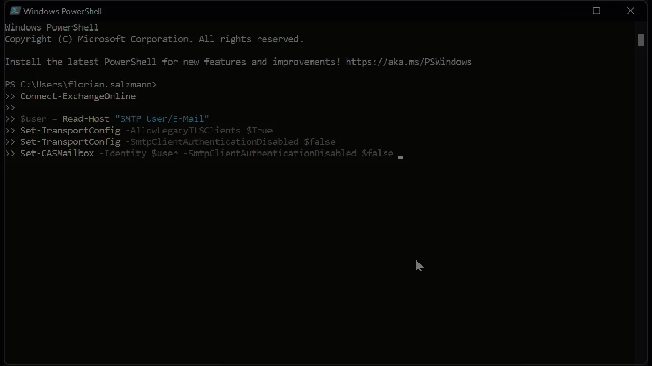 SMTP Exchange Online