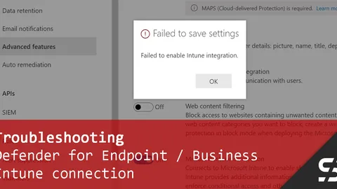 Troubleshooting, Defender Intune integration