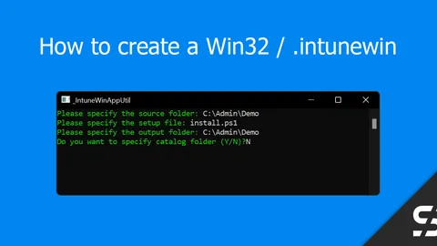 Create win32 intunewin