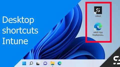 Desktop shortcut intune