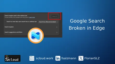 Google Search broken as default search provider in Microsoft Edge