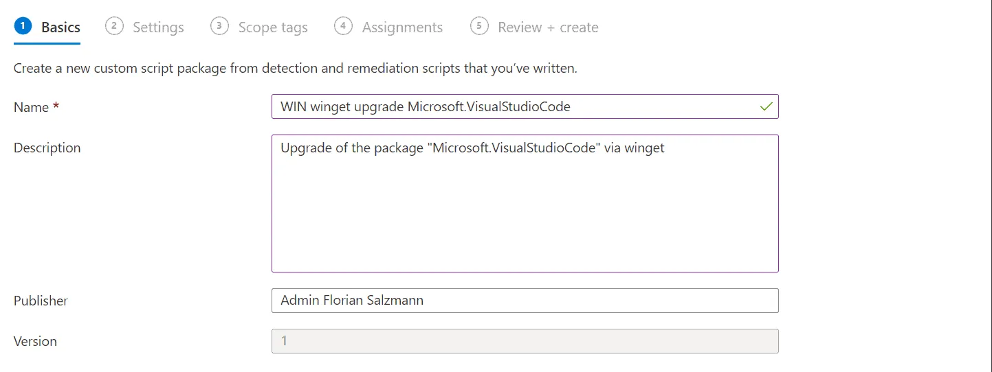 Proactive remediations, Title and description
