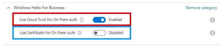 Enable Cloud Kerberos Trust with settings catalog