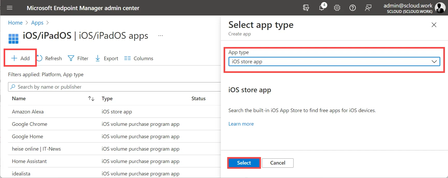 iOS store app Microsoft defender