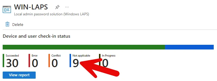 Windows LAPS policy not applicable