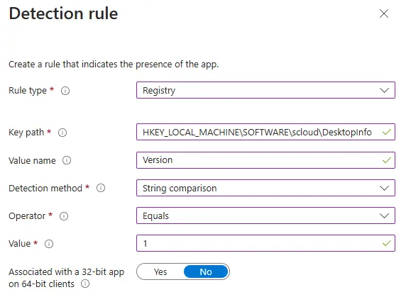 Detection Rule, Registry