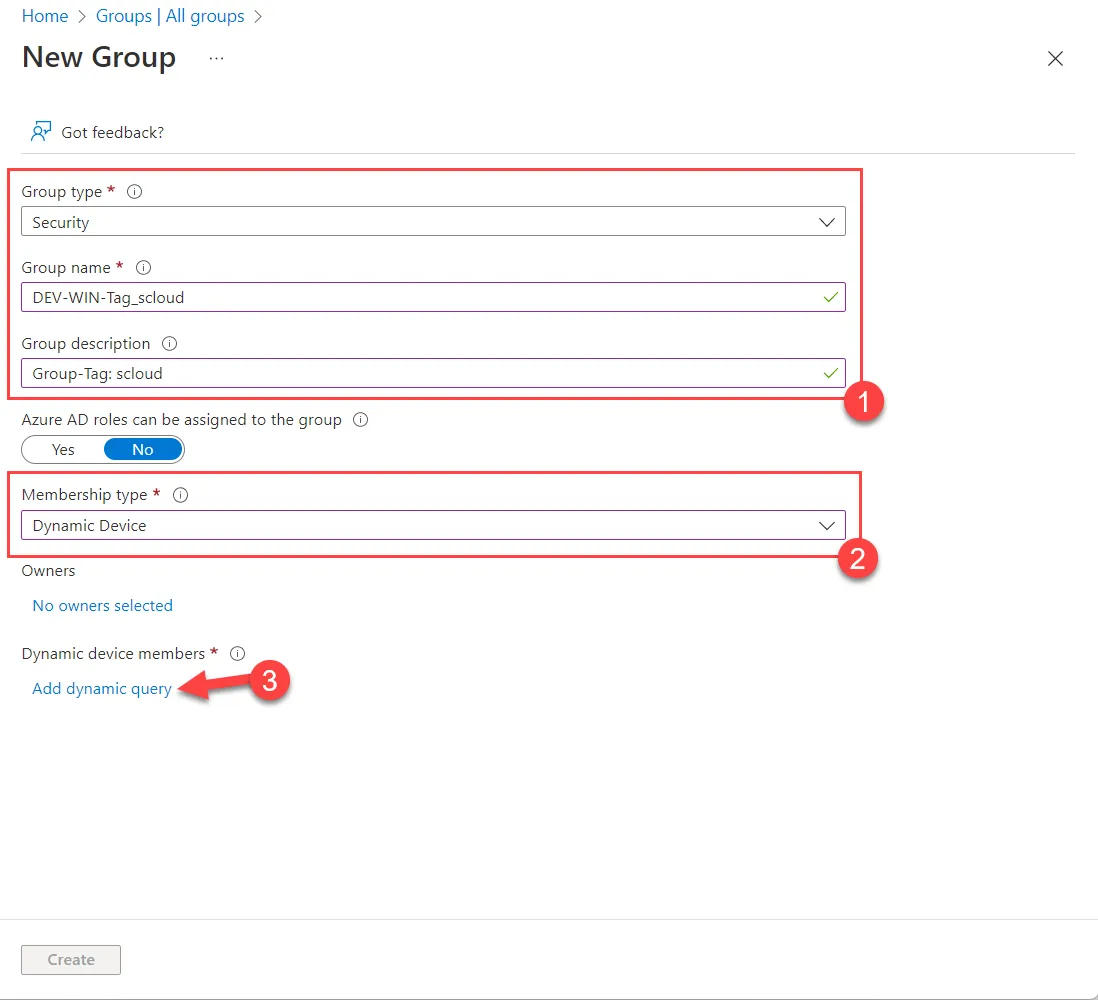 Dynamic Security Group