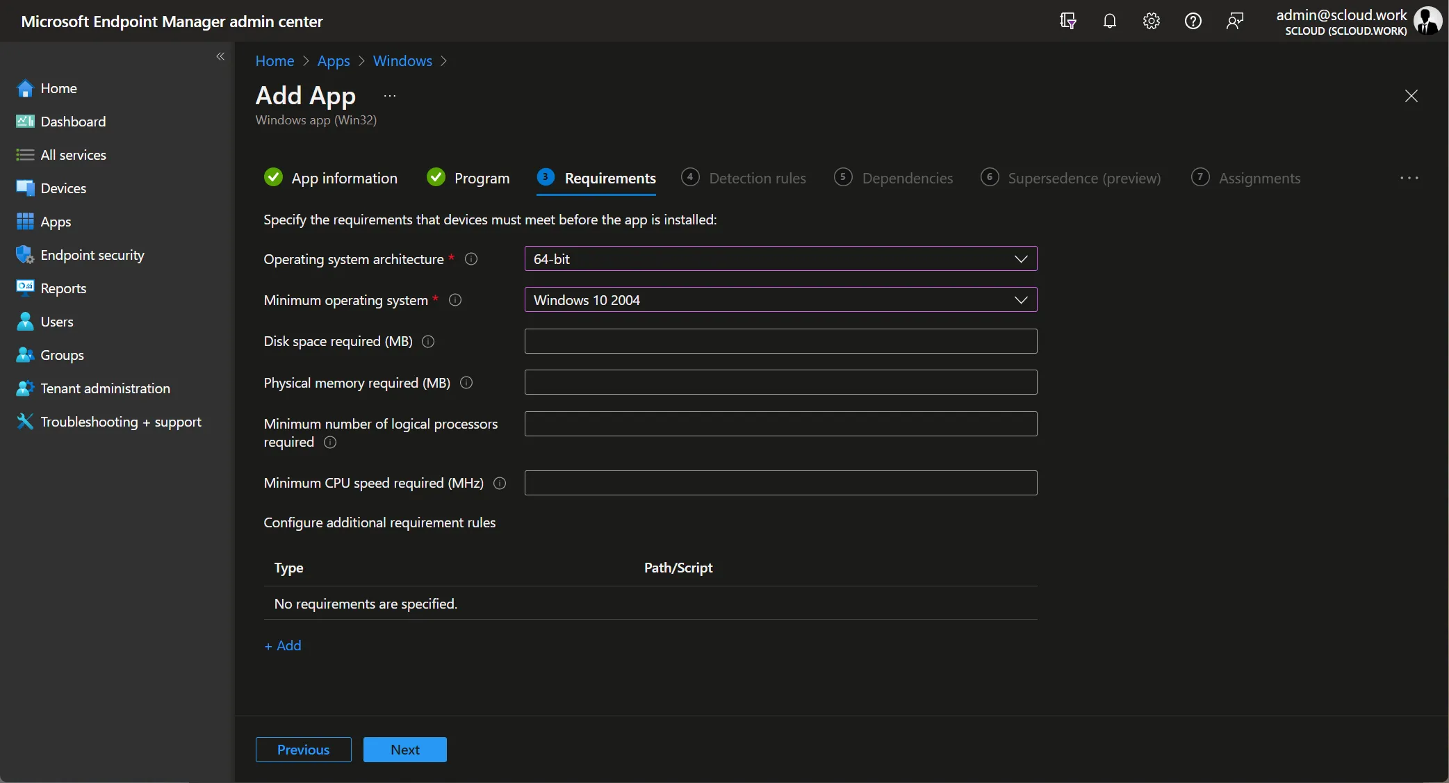 win32 app requirements 
