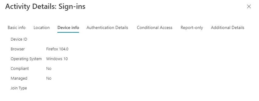 Sign-in, Mozilla Firefox, no SSO