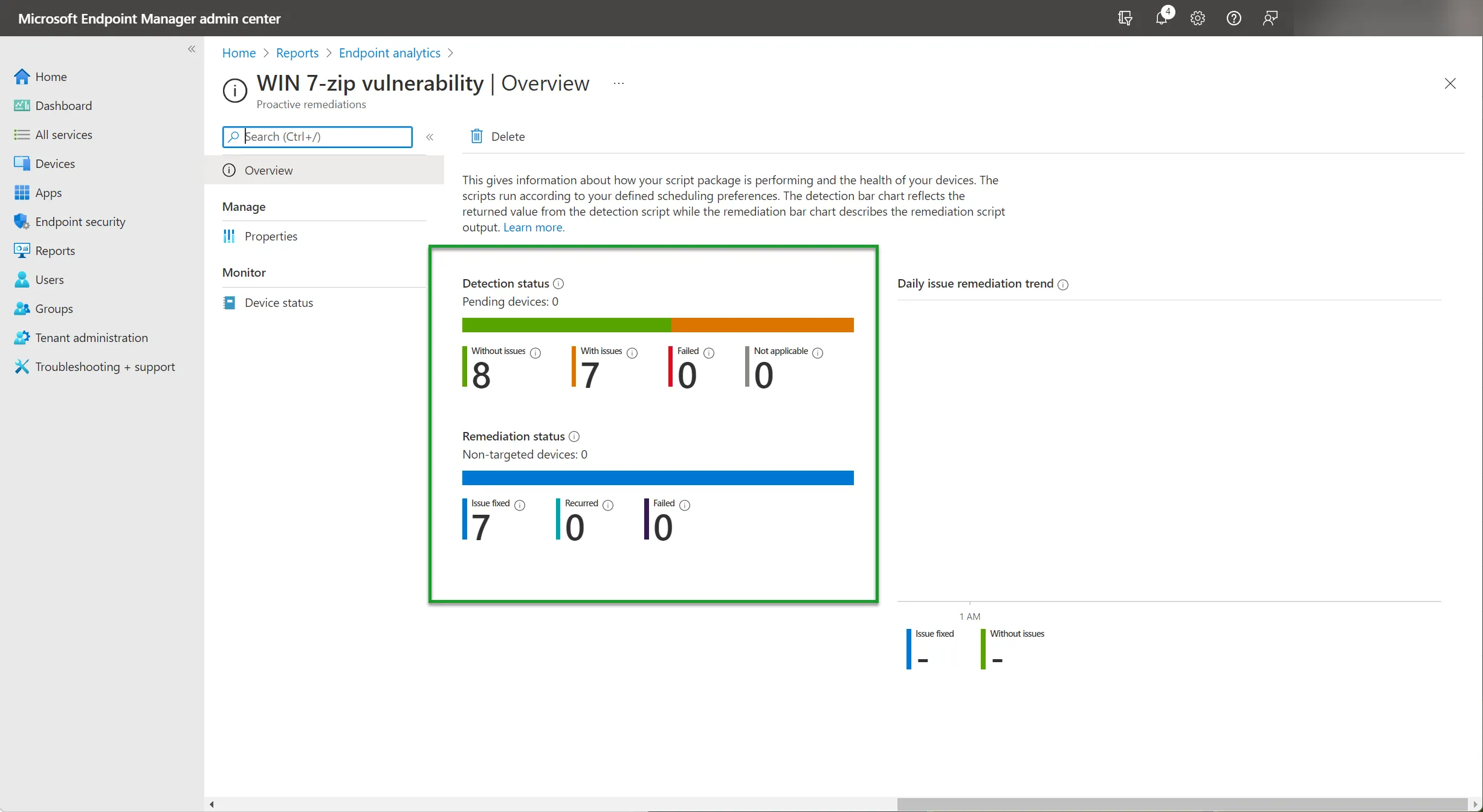 7-zip vulnerability Proactive Remediation - Overview