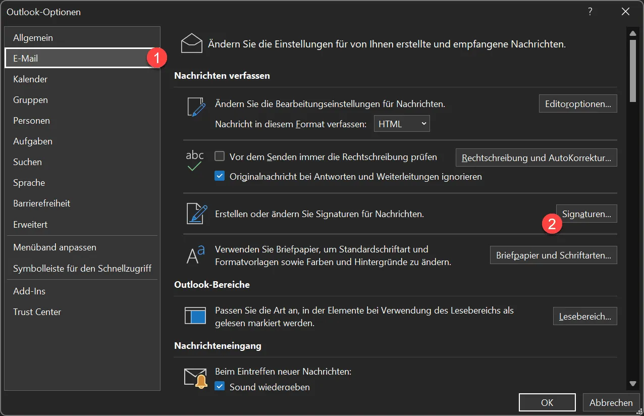 Outlook Signaturen