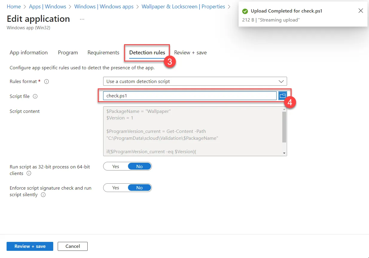 Detection updaten