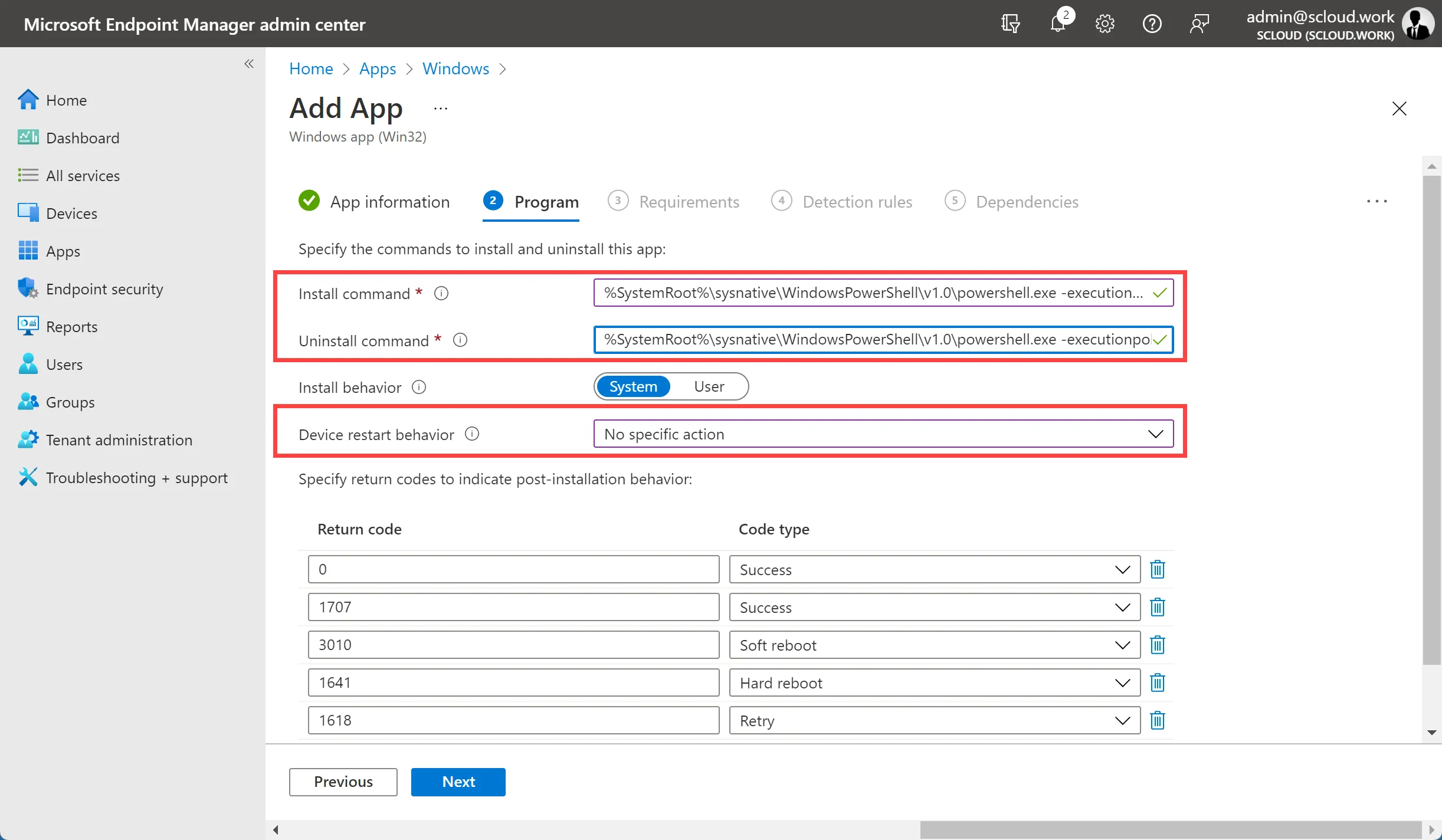 win32 Intune fonts program