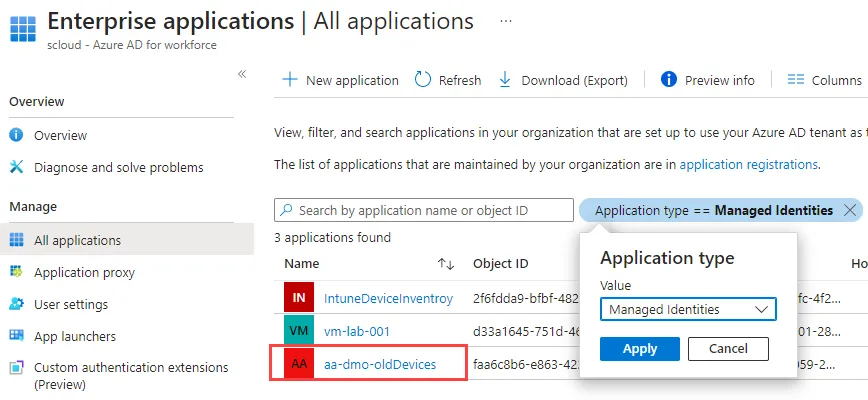 Managed Identity in Azure AD
