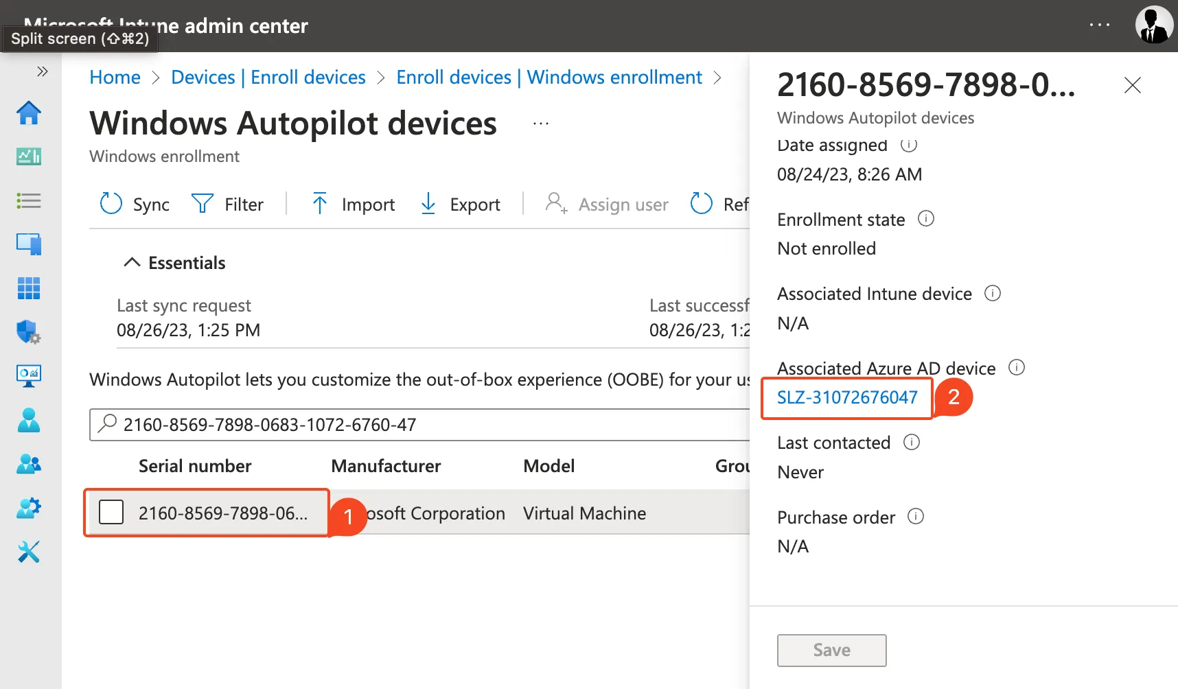 Autopilot device with error 0x801C03ED