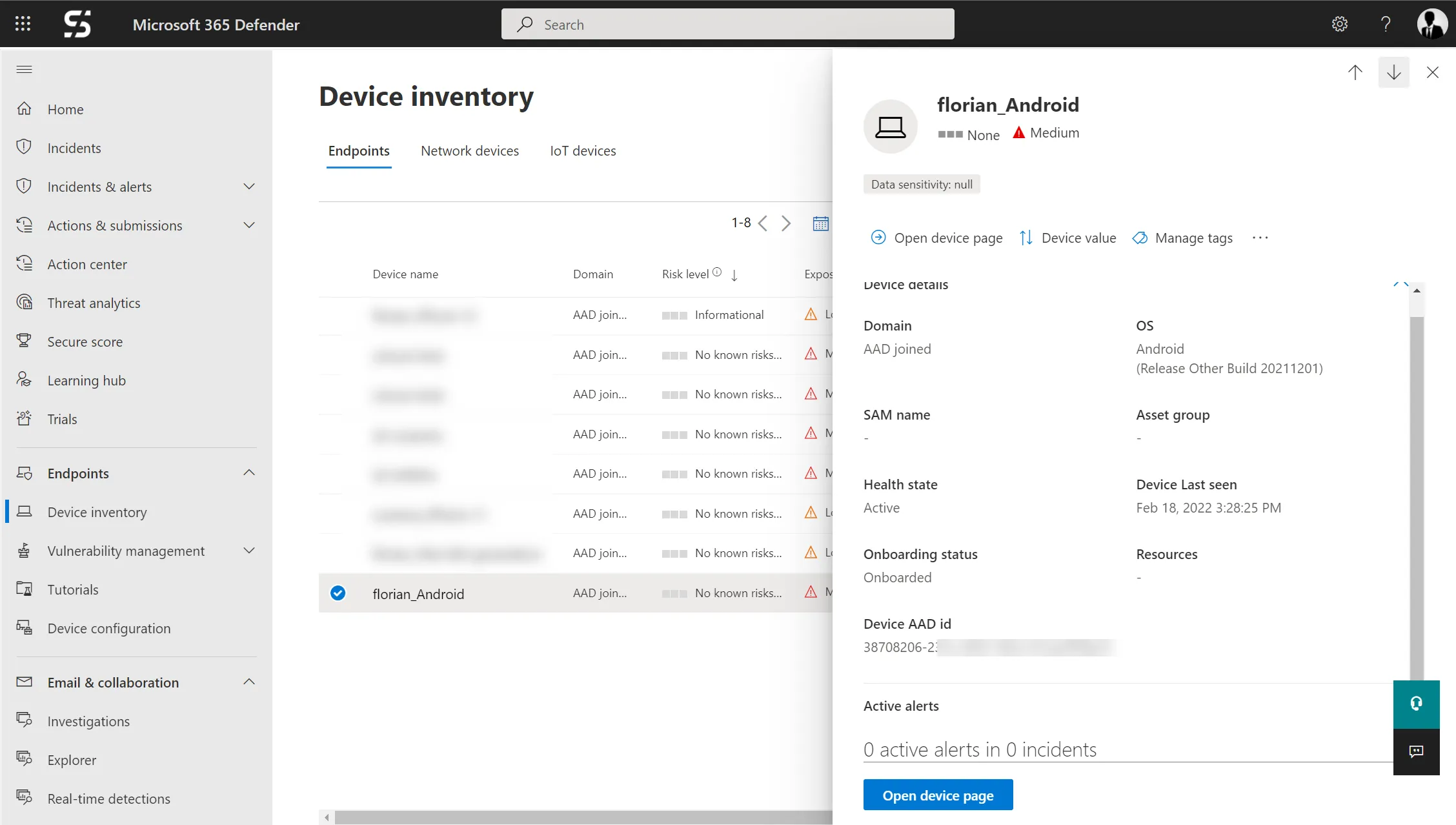 Device inventory
