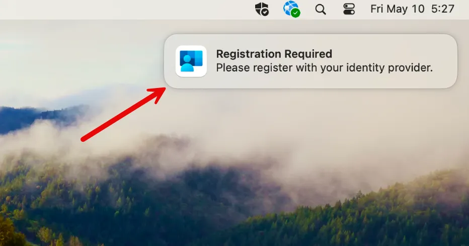 macOS Platform SSO Registration prompt 