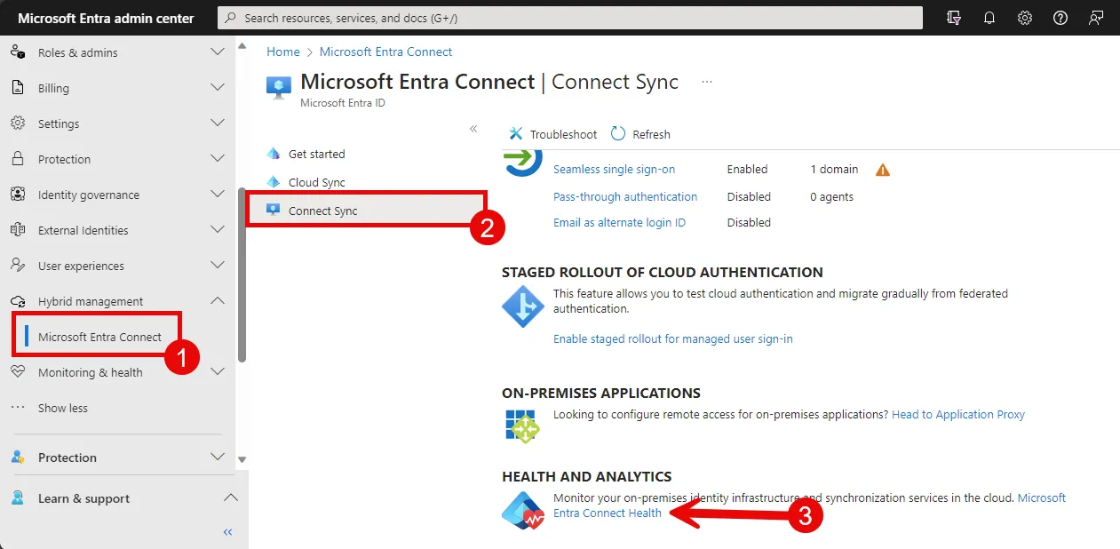 Microsoft Entra Connect Health