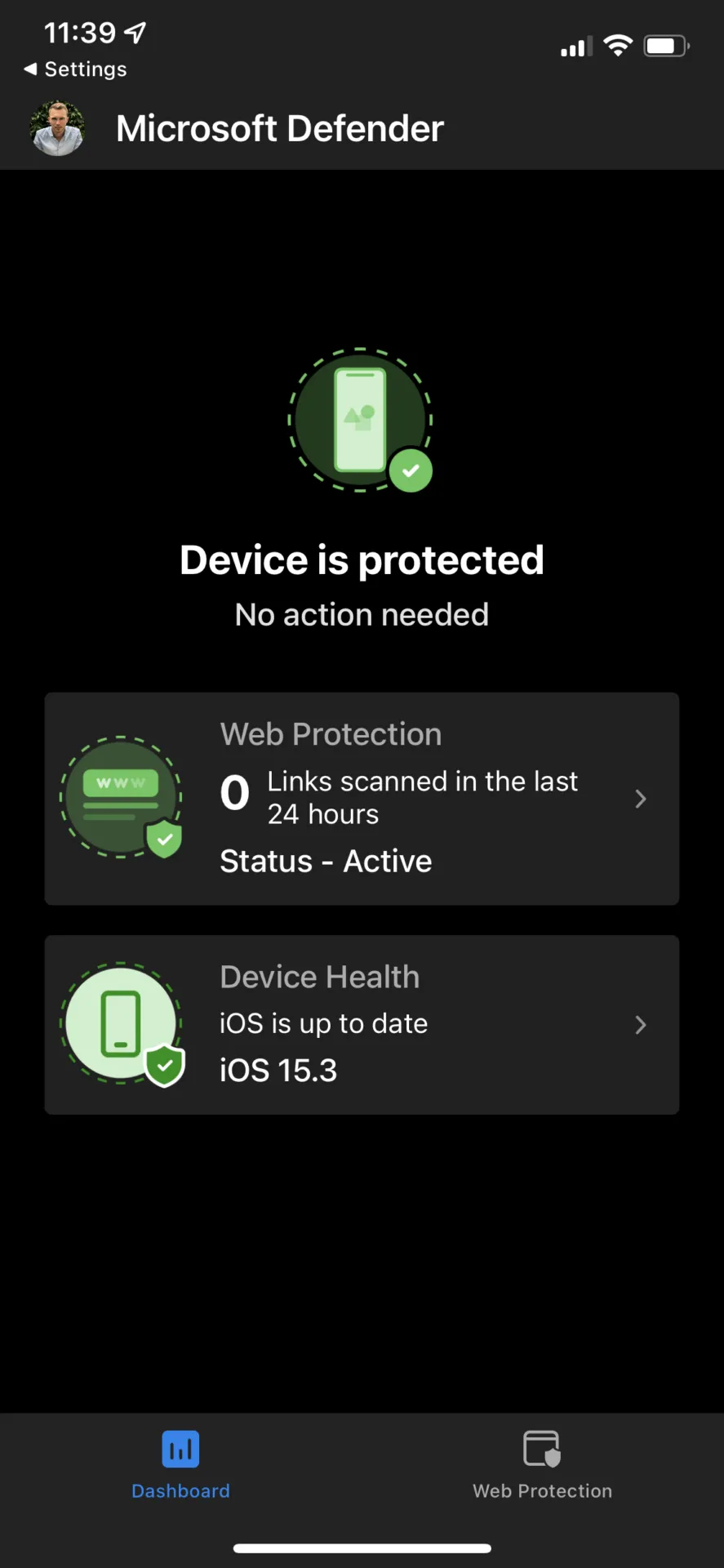 Defender iOS App status