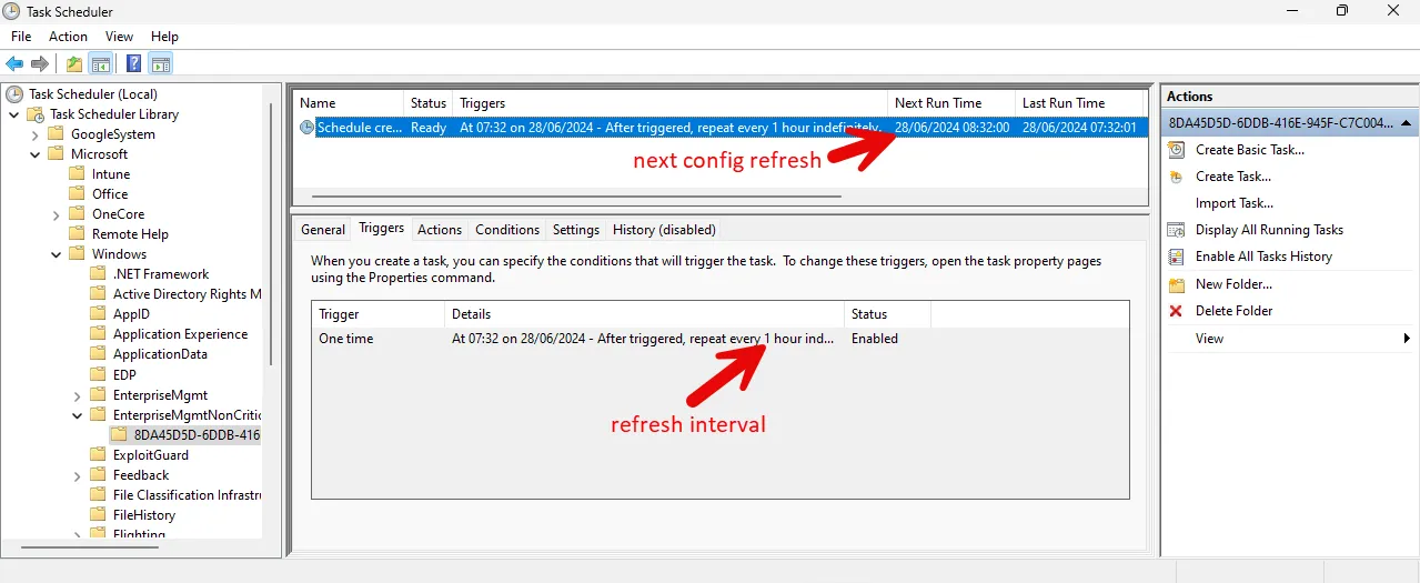 Config Refresh Task locally