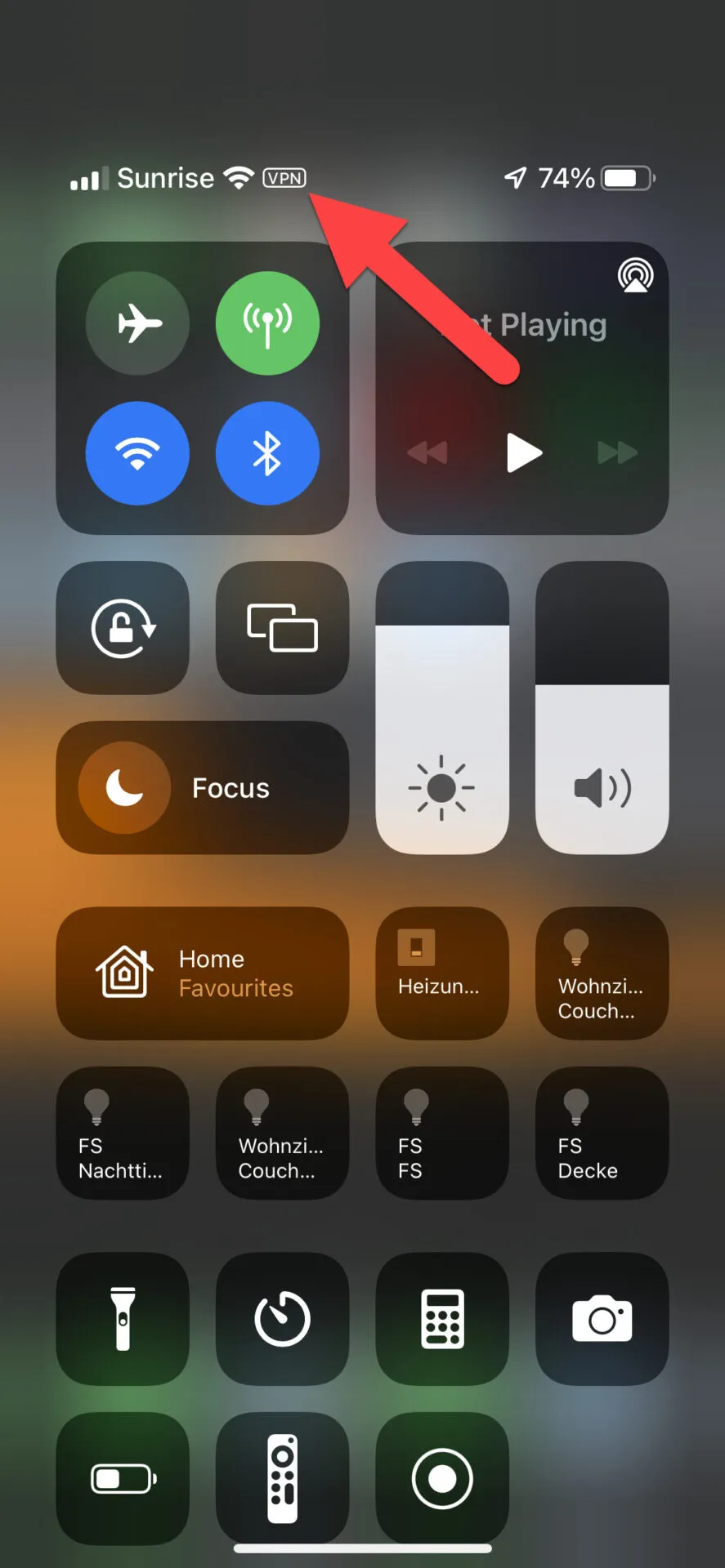 Defender iOS VPN Connection active