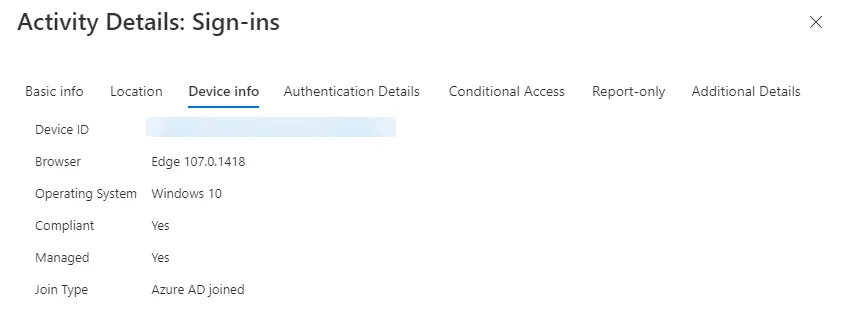 Edge Sign-in Log