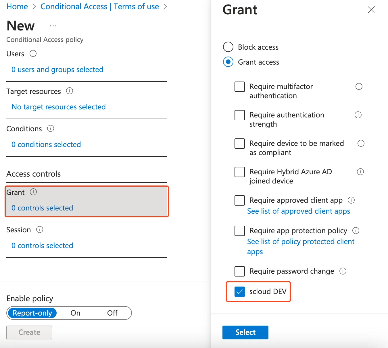 Conditional Access, Terms of use