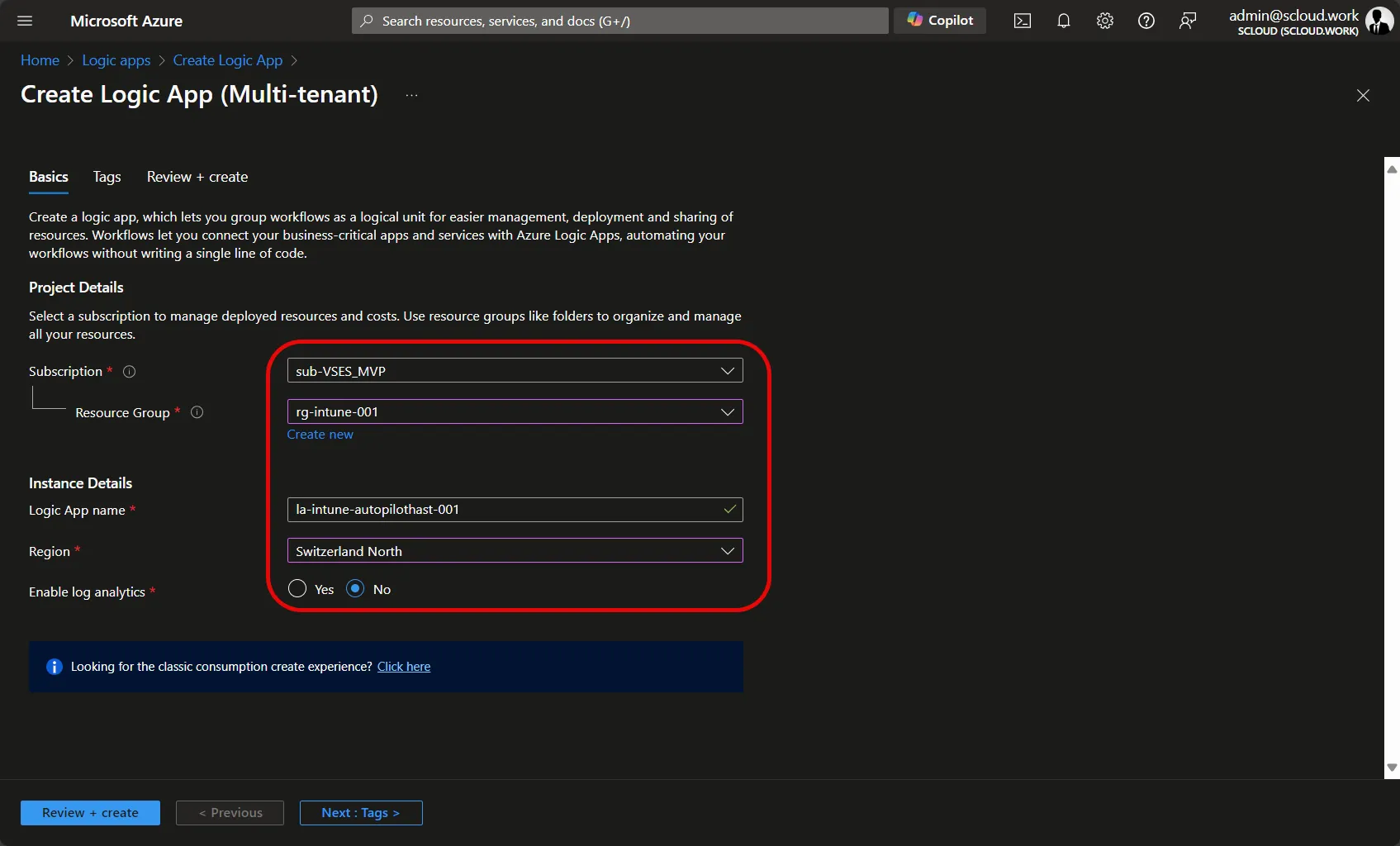 Set Logic App Basics in Azure