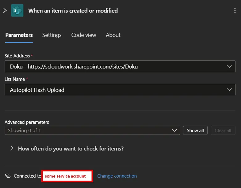 Connect SharePoint to Logic App