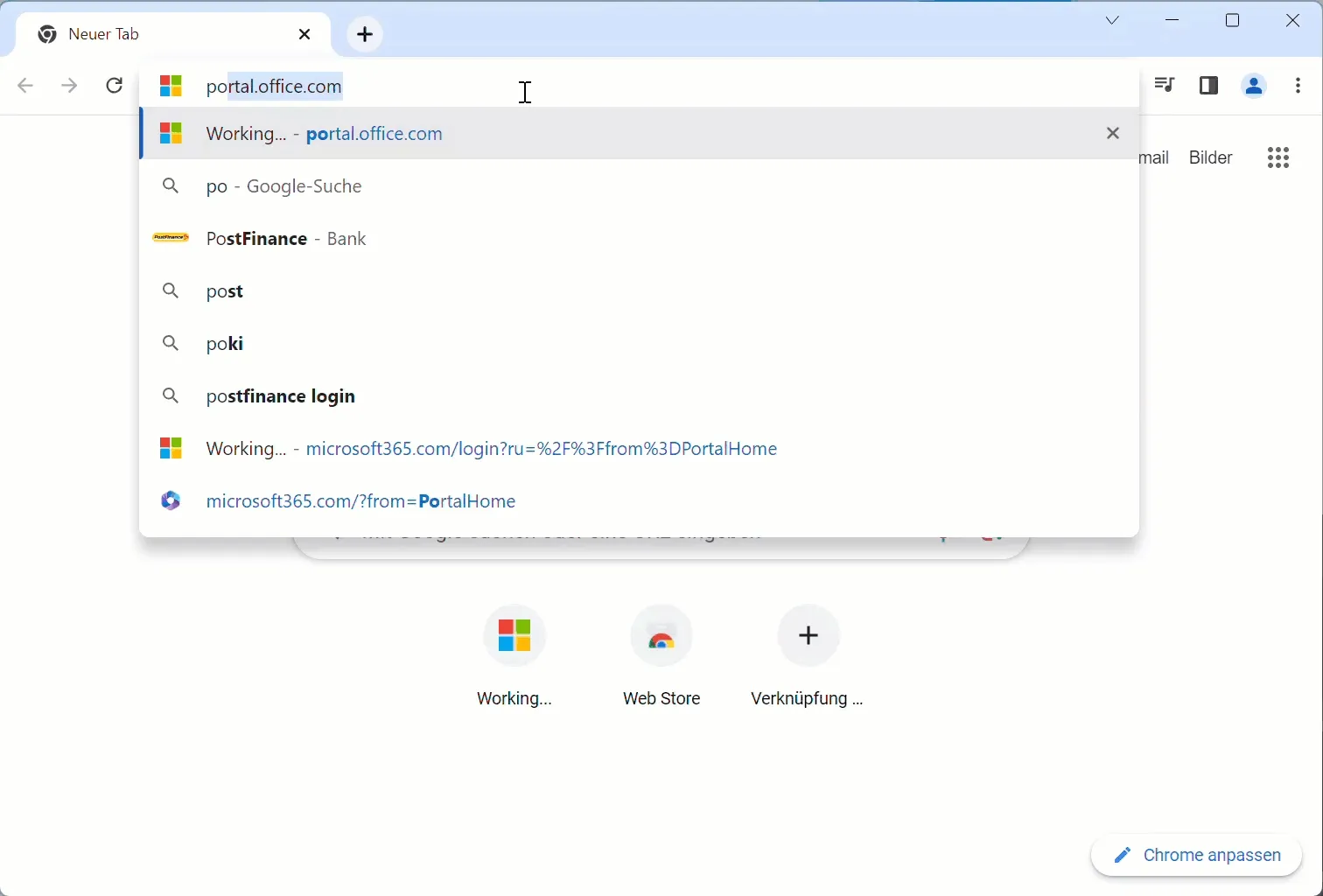 Google Chrome mit SSO