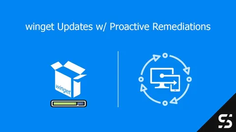 winget updates Proactive Remediations