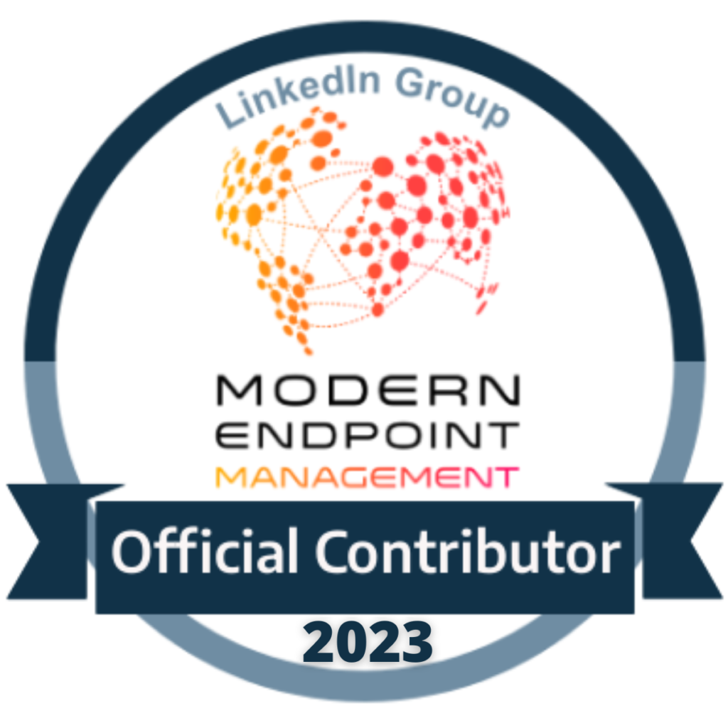 Modern Endpoint-Management Official Contributor- 2023