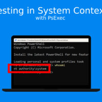 PsExec Test in System Conetxt